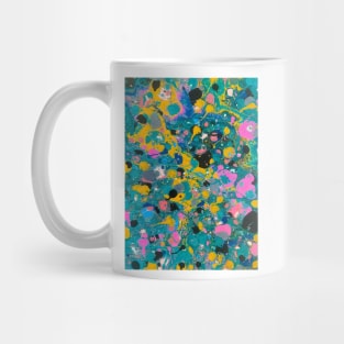 Colorful Garden abstract pouring Mug